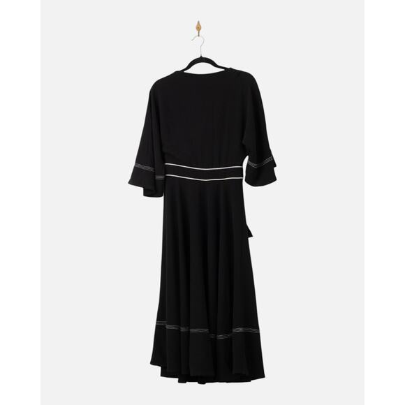 Roksanda Collective Short Sleeve Back Tie Midi Dress - Picture 4 of 9